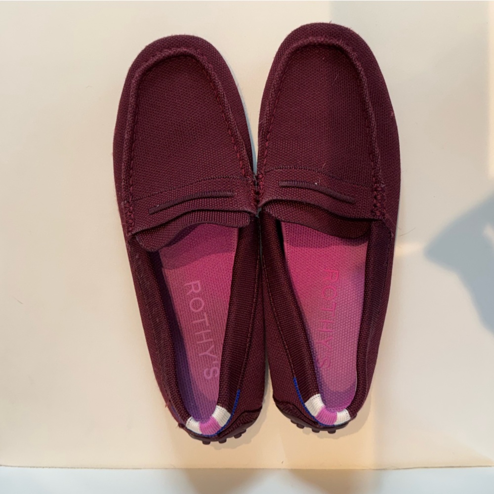 Rothy's Women’s Size 10 Burgundy Driving Loafers